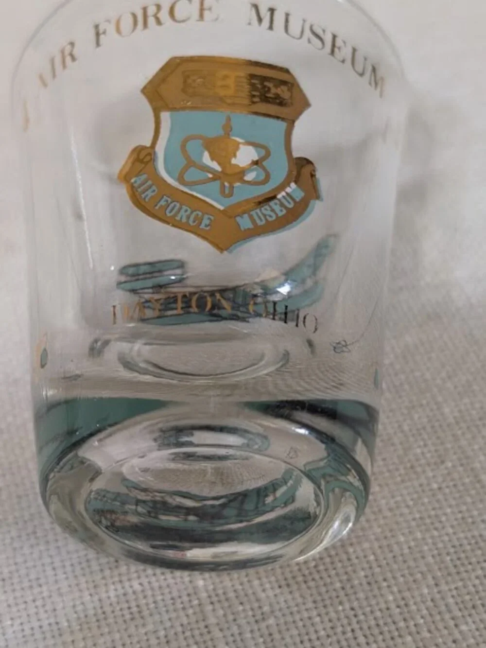 SHOT GLASS - U.S. Air Force Museum shot glass from Dayton, Ohio